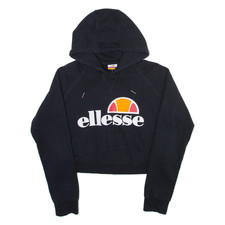 Hoodie Noir ELLESSE Femme UK 12