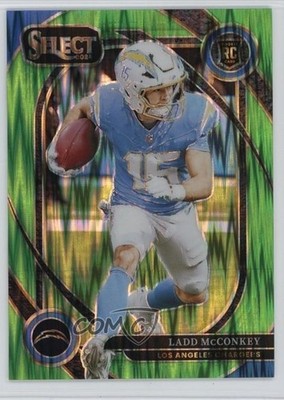2024 Select Club Level Neon Green Shock Prizm /499 Ladd McConkey Rookie RC 1k9t