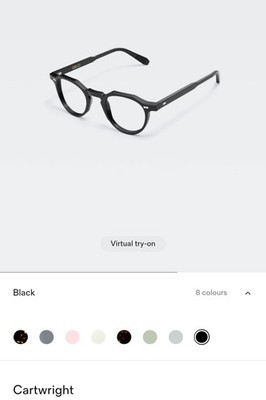 Cubitts Cartwright II BLACK Frame 48mm Eyeglasses Size Large Brand New
