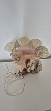 Alte Tischlampe maritim,echte Muscheln  🐚Tischleuchte  Lampe vintage Souvenir 
