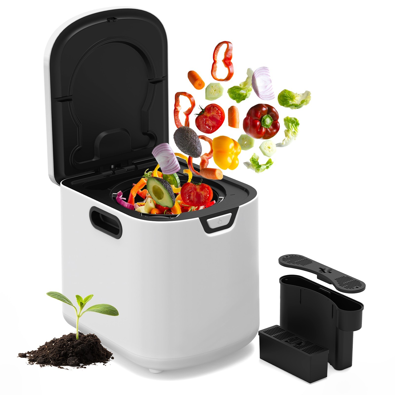 4.2L Electric Kitchen Composter Automatic Countertop Food Waste ...