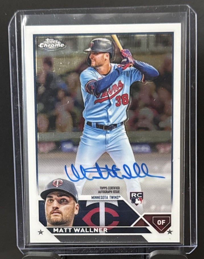 2023 Topps Chrome - Rookie Autographs Matt Wallner #RA-MWA Twins