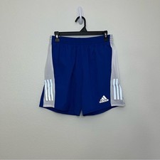 adidas Men's Own the Run 7 inch Shorts, Royal Blue White Men's Size M