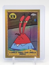 A SMELLY SMELL THAT SMELLS SMELLY 2025 TOPPS CHROME SPONGEBOB GOLD /50 Q4832