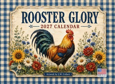 Rooster Glory Calendar 2027 Monthly Wall