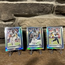 2025 Optic Jaxon Smith-Njigba/Kenneth Walker/Zach Charbonnet Silver Holo Lot 3