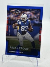 2017 Donruss Dwayne Allen Blue Press Proof Patriots Clemson Football