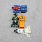 Vintage Gobots Bandai Transforming Robots Semi Truck Jeep Shuttle Army 1983 x 4