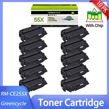 10PK CE255X 55X Toner For HP LaserJet Enterpr...