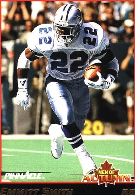 1993 Score Emmitt Smith Pinnacle Men of Autumn #34 Dallas Cowboys FREE SHIPPING
