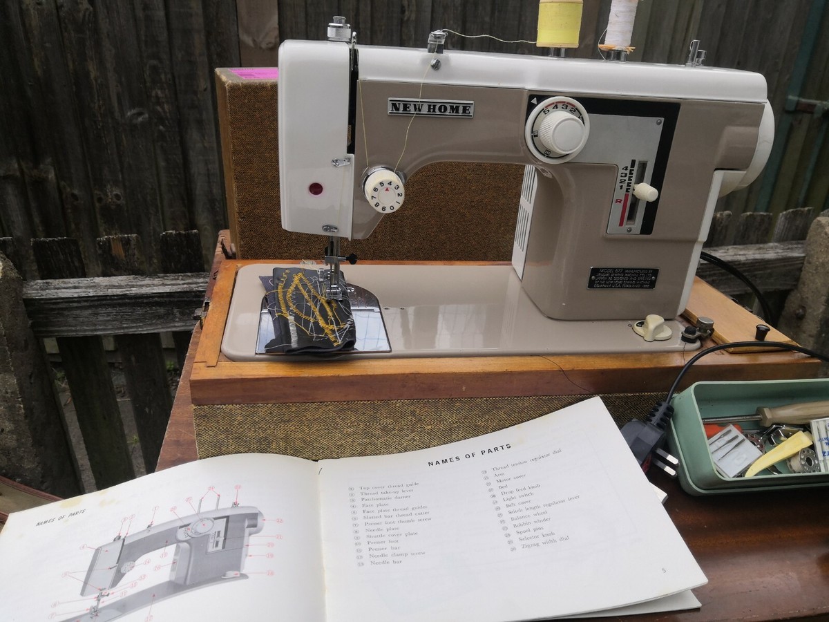 New Home 677 Embroidery, Upholstery And Fabric Sewing ZigZag 