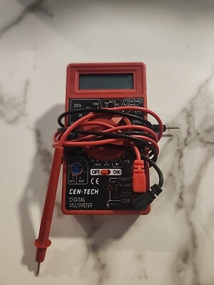 Centech Digital Multimeter CEN-TECH Volt Ohm Amp Meter 7-Function Volt Amp 98025