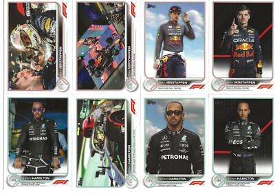 2022 TOPPS FORMULA 1 BASE SET #1-200 PLUS RACER, CLEAR AIR, & BRILLIANCE .