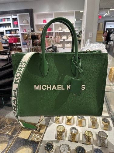 Michael Kors Mirella Medium East West Crossbody Tote Leather Bag Handbag Purse - Picture 4 of 33