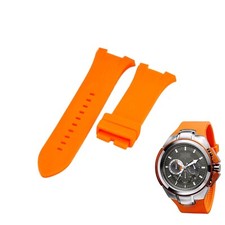 AX1070 32mm Orange Rubber Watch Strap For Armani Exchange