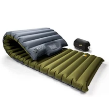 Extra Thickness | Wide Plus Sleeping Pad with Built-in Pump Inflatable Campin...