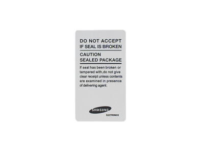 Original Samsung weiße Main Label Box äußere Dichtung - GH68-34364A