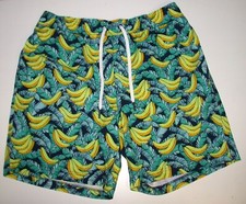 MEMBER'S MARK RESORT Mens Size M Medium Banana Swim Trunk Shorts Pull On Pockets