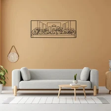 Minimalist Abstract Person Metal Wall Art Decor Wall Hanging for Home Livingroom