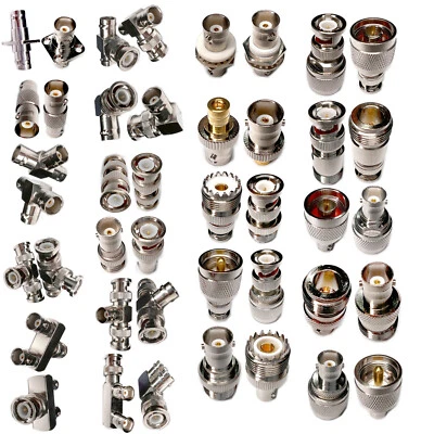 MARKENLOS HF-Adapter BNC auf BNC UHF N SMB-Stecker-Buchse-Konverter 50 Ohm