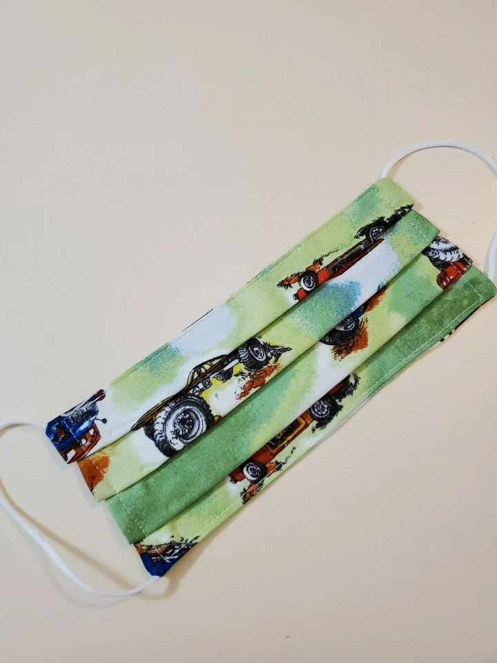 Adult Face Mask, Funky Monster Trucks, Funny Motorcycles, Big Wheels, Men's mask - Image 2 of 3