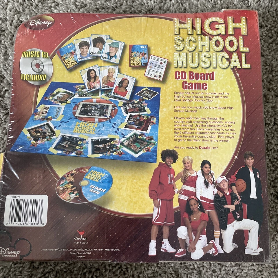 NUEVO Disney High School Musical 2 CD Juego de Mesa # 68013 SELLADO DE FÁBRICA NUEVO EN CAJA Foto 2 de 2