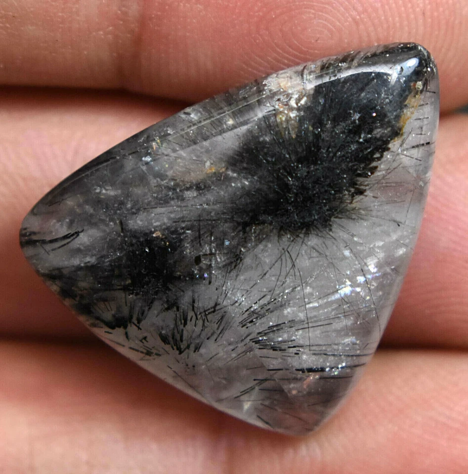 31.00 Ct Natural Rutilated Crystal Inside Black Hair Top Quality Gemstone - Image 2 of 3