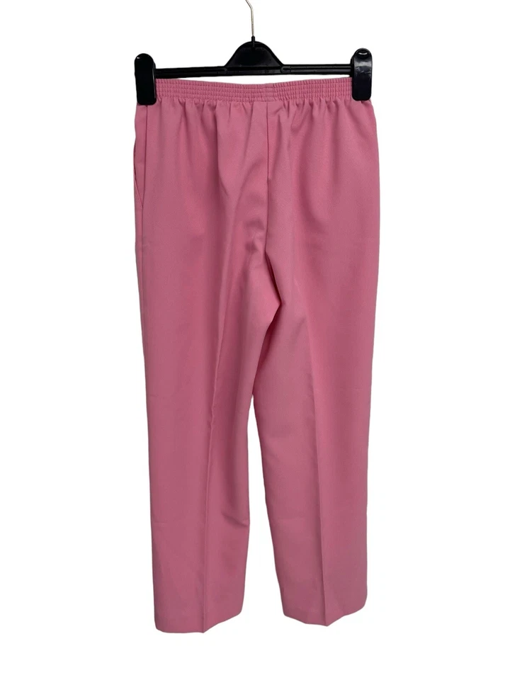 Alfred Dunner Petite Women's Light Pink Elastic Waist Pull-On Dress Pants Size 8 - Image 4 of 4