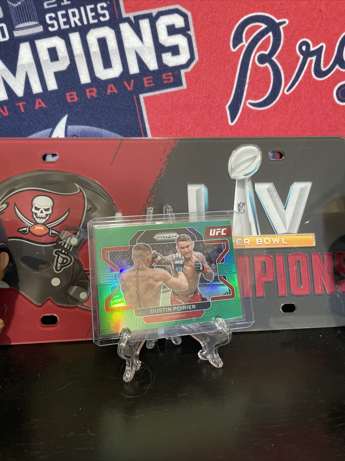 2022 Panini Prizm UFC Prizms Green #21 Dustin Poirier - Lightweight 🥊🔥🔥🔥