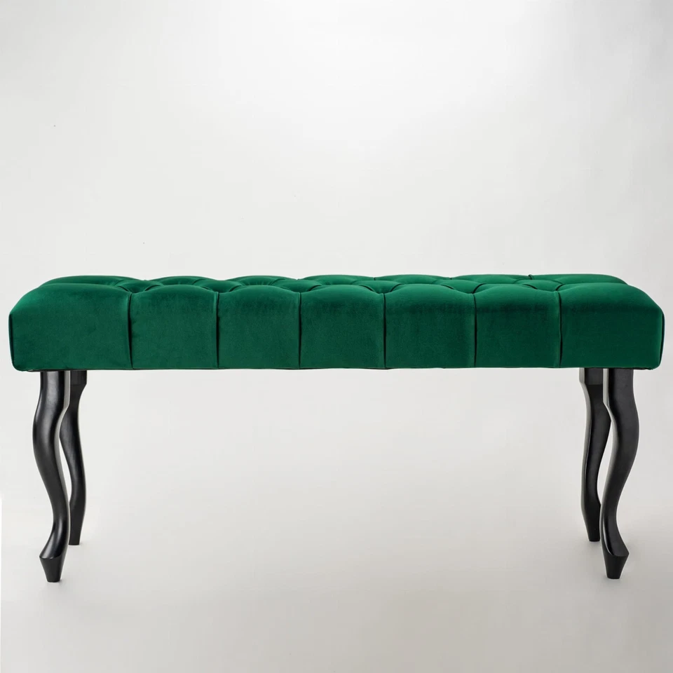 Sitzbank HANDGEMACHT Polsterbank Holzbank Gepolstert Bettbank Polster Flurbank - Bild 3 von 4