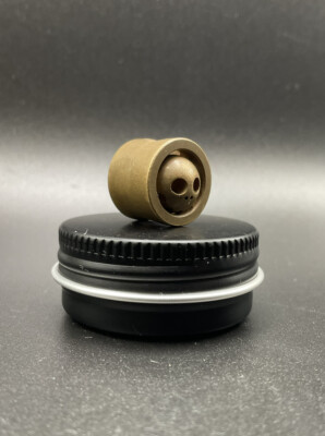 Playge Brass Capture Skall Bead EDC Zipper Pull Everyday Carry