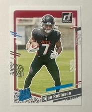 2023 Panini Donruss Bijan Robinson Rated Rookie #305 Atlanta Falcons