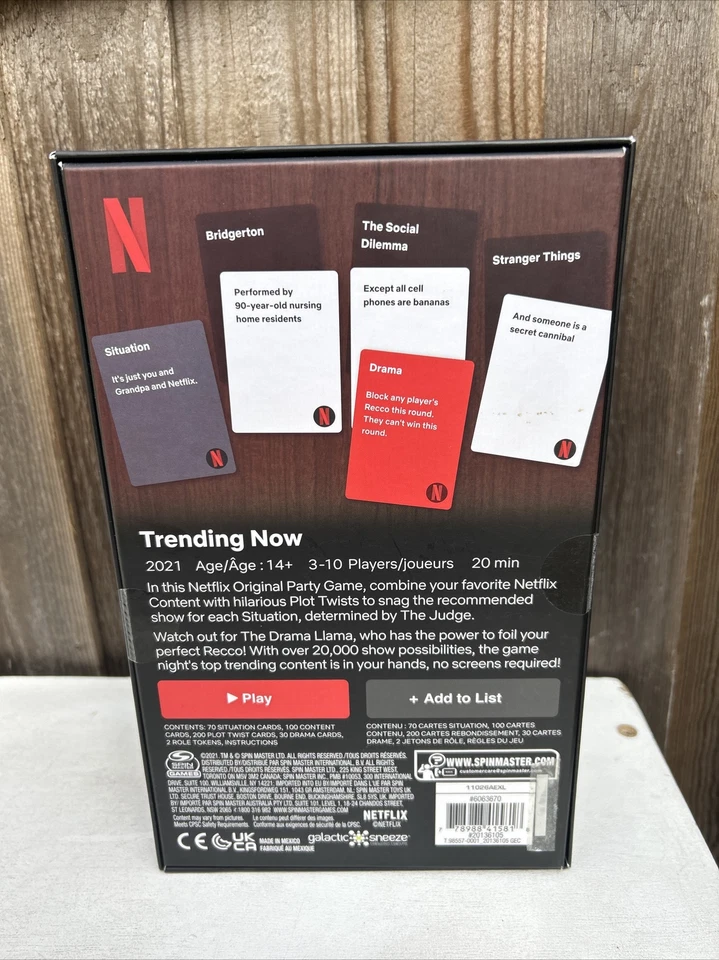 Trending Now Netflix Original Party Game Social Dilemma Drama Spin Naster 2021 . - Image 3 of 4