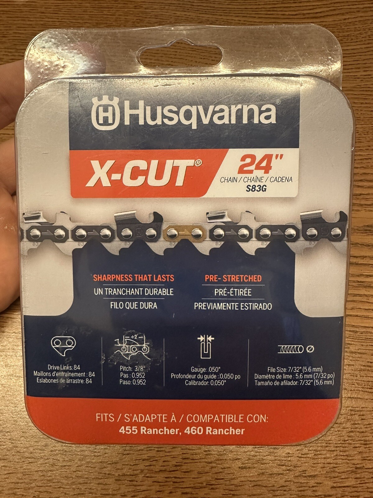 Catena Per Motosega 8TEN Da 24 Pollici, 0,050 3/8, 84DL, Per - Foto 2