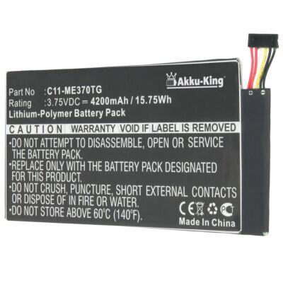 Akku-King Tablet Akku für Asus ME370TG ersetzt C11-ME370TG Ersatz Accu Battery