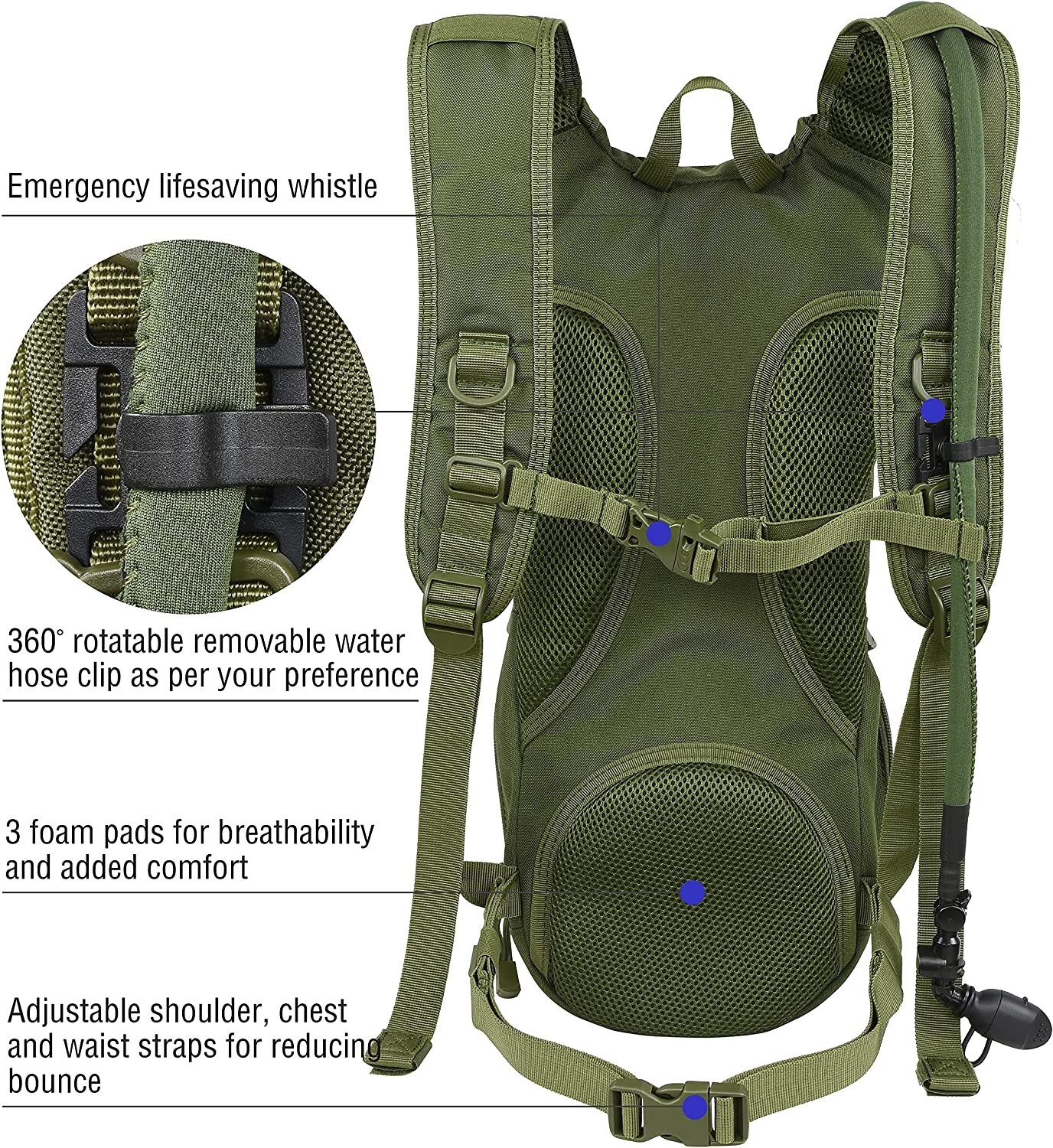 V-Tac Universal Tactical Water Hydration Hydration Carrier