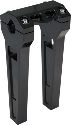 LA Choppers Black Anodized 8'' - 1'' Clamping Risers LA-7470-08B