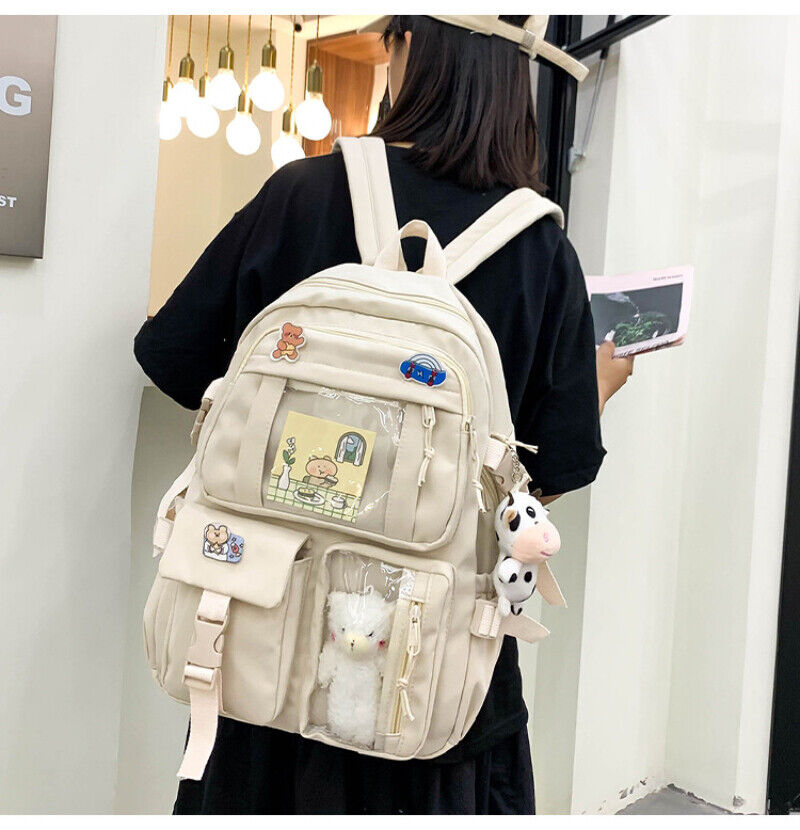 Teens School Backpack Kawaii Cute Bear College Travel Casual Bag for Girls  Women