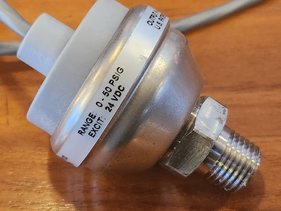 Setra 2091050PG2M1103 Pressure Sensor, 0-50 PSI, 1/4 NPT, 4-20mA, 2' Cable (NOS) - Image 3 of 4