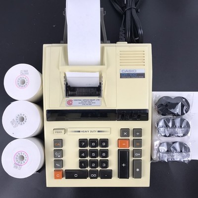 CASIO DR 100 Printing Calculator Vintage Japan Made Tested VGVC w