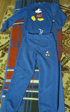 JERZEES SWEATPANTS AND SWEATSHIRT MICKEY MOUSE WALT DISNEY VINTAGE USA SMALL