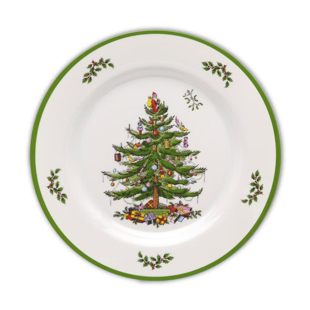 Spode Christmas Tree Melamine Dinner Plate Set of 4 - 11 Inch 12290₽