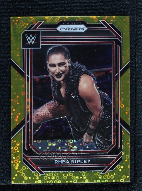 2023 Panini Prizm WWE Under Card Gold Prizm 9/10 Rhea Ripley #134 g3g