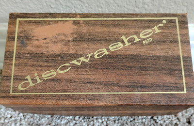 Vintage DISCWASHER Record Care D4 Cleaner Brush Box 1/4 Fluid stylus cleaner