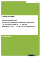 Sportsponsoring Als Kommunikationsinstrument Im Marketing. Die Sponsorship...