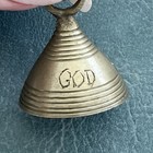 Antique Vintage Brass Bells Etched Made From India- Beautiful Sound — photo 6