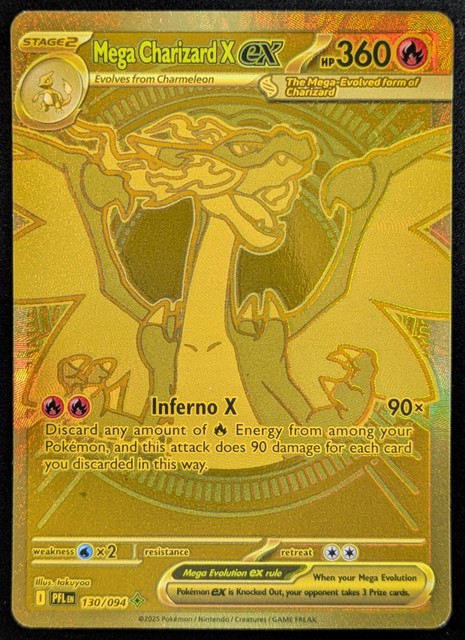 Mega Charizard X ex #130 (Phantasmal Flames)