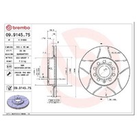 2X Bremsscheibe Vorne FüR VW Scirocco 137 138 1.4 2.0 08 Bis 17 Brembo Dkrd BVZ