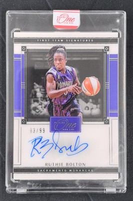 2025 Panini WNBA One And One Ruthie Bolton First Team Signatures Auto 03/99