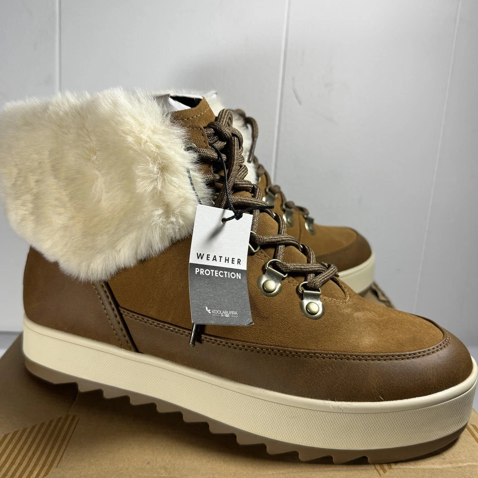 Botín impermeable con cordones Koolaburra by UGG® 8 Tynlee para mujer en castaño Foto 4 de 4